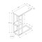 Monarch Specialties End Table, 18.25 W, 25.25 H, Particle Board, Metal, Dark Taupe I 3672 - alternate 2